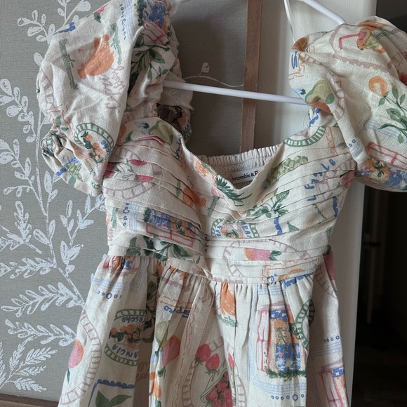 Abercrombie & Fitch Cream Puff Sleeve Sundress - Picture 3 of 4